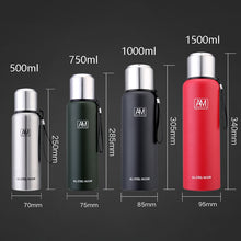 Load image into Gallery viewer, 304 Stainless Steel Insulated Mug Large Capacity Sports Water Cup Outdoor Travel Pot, 500ml, 750ml, 1000ml, 1500ml