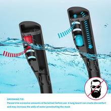 Load image into Gallery viewer, Snorkeling Mask Double Tube Silicone Full Dry Diving Mask Adult Swimming Mask Diving Goggles, S/M, L/XL