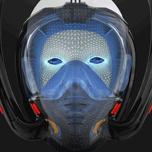 Load image into Gallery viewer, Snorkeling Mask Double Tube Silicone Full Dry Diving Mask Adult Swimming Mask Diving Goggles, S/M, L/XL