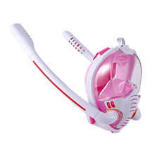 Load image into Gallery viewer, Snorkeling Mask Double Tube Silicone Full Dry Diving Mask Adult Swimming Mask Diving Goggles, S/M, L/XL