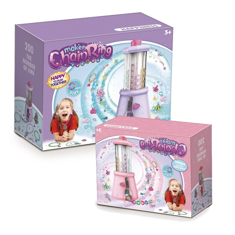 DIY Braided Bracelet Toy Beaded Braided Chain Link Maker Girl Dress Up Toy