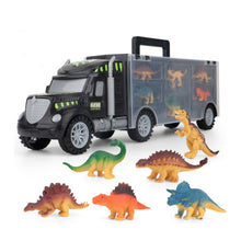 Load image into Gallery viewer, Children DIY Dinosaur Portable Storage Container Truck Model Toy Set