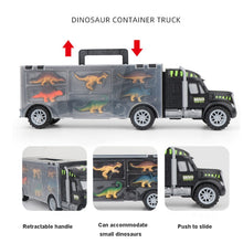 Load image into Gallery viewer, Children DIY Dinosaur Portable Storage Container Truck Model Toy Set