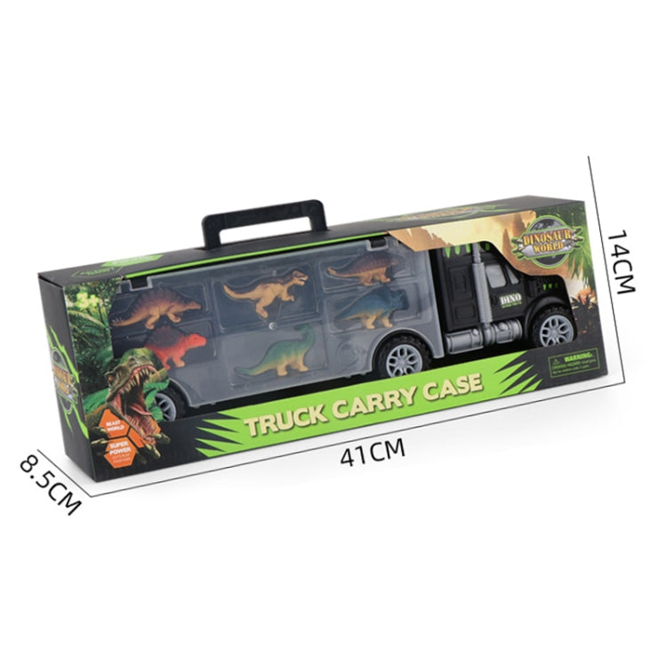 Children DIY Dinosaur Portable Storage Container Truck Model Toy Set