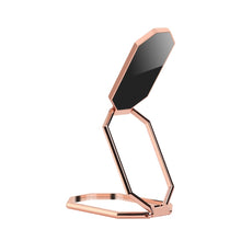 Load image into Gallery viewer, Folding And Sticking Zinc Alloy Mobile Phone Ring Holder Car Magnetic Ring Buckle, Cool Black, Rose Gold