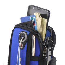 Load image into Gallery viewer, Running Mobile Phone Arm Bag Sports Mobile Phone Arm Sleeve, 10.5x19cm (Red), 10.5x19cm (Black), 10.5x19cm (Orange), 10.5x19cm (Light Blue), 10.5x19cm (Navy Blue)