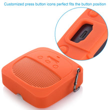 Load image into Gallery viewer, Anti-Drop Silicone Audio Storage Protective Cover For Bose Soundlink Micro, Silicone case  Orange, Silicone case  Dark Gray