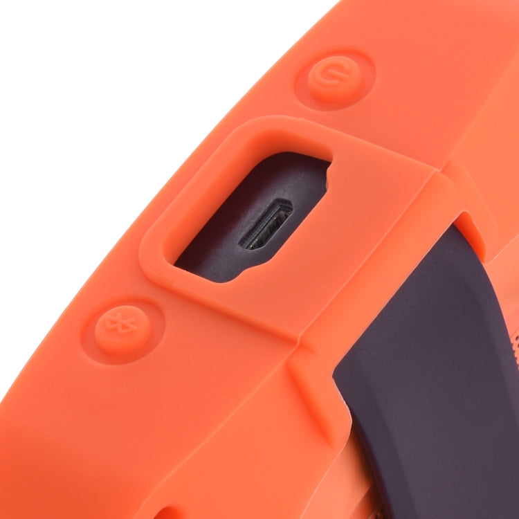 Anti-Drop Silicone Audio Storage Protective Cover For Bose Soundlink Micro, Silicone case  Orange, Silicone case  Dark Gray