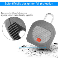 Load image into Gallery viewer, Silicone Bluetooth Speaker Protective Cover Anti-Fall Storage Cover for JBL Clip 3, Pink, Black, Medium Gray, Dark Gray Blue, Turquoise