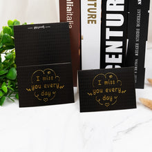 Load image into Gallery viewer, 100 PCS Valentines Day Bronzing Greeting Card Flower Shop Birthday Thank You Card, Wish You All The Best, I Miss You Every Day, Thank You Very Much, I Keep You In My Heart Forever, Happy Every Day, Send You My Heart, Bright Future Happy Life           ...