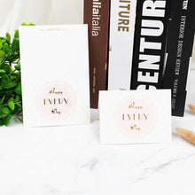 Load image into Gallery viewer, 100 PCS Valentines Day Bronzing Greeting Card Flower Shop Birthday Thank You Card, Wish You All The Best, I Miss You Every Day, Thank You Very Much, I Keep You In My Heart Forever, Happy Every Day, Send You My Heart, Bright Future Happy Life           ...