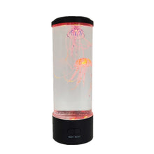 Load image into Gallery viewer, Cylindrical LED Simulation Jellyfish Light USB Powered Colorful Jellyfish Atmosphere Light, 10.5 x 10.5 x 29.4cm