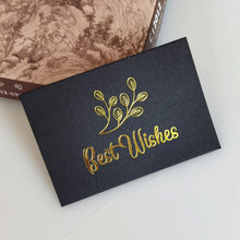 Load image into Gallery viewer, 150 PCS Wedding Blessing Card Thank You Message Gift Decoration Card Bronzing Flower Greeting Card, Blessing （White）, Thank You （White）, Love You （White）, Happy Birthday （White）, Blessing （Black）, Thank You （Black）, Love You （Black）                    ...