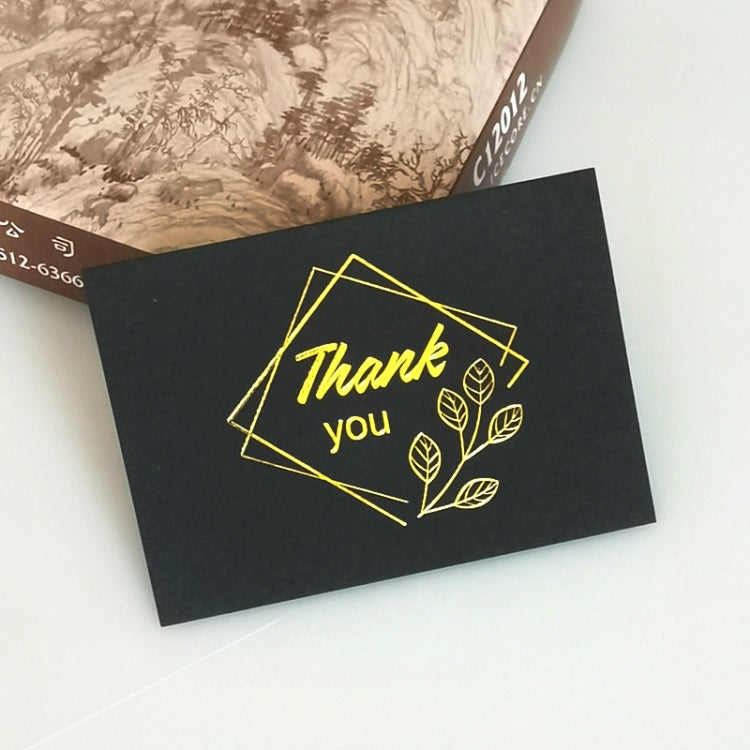 150 PCS Wedding Blessing Card Thank You Message Gift Decoration Card Bronzing Flower Greeting Card, Blessing （White）, Thank You （White）, Love You （White）, Happy Birthday （White）, Blessing （Black）, Thank You （Black）, Love You （Black）                    ...