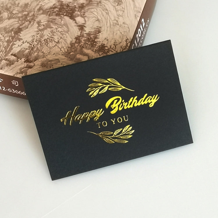 150 PCS Wedding Blessing Card Thank You Message Gift Decoration Card Bronzing Flower Greeting Card, Blessing （White）, Thank You （White）, Love You （White）, Happy Birthday （White）, Blessing （Black）, Thank You （Black）, Love You （Black）                    ...