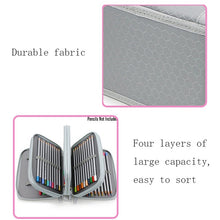 Load image into Gallery viewer, Solid Color Square Four-Layer Pencil Case Sketch Colorful Pencil Case With 72 Holes, Four-Layer