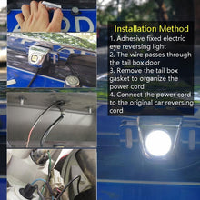 Load image into Gallery viewer, Car LED Electric Eye Reversing Light External Bulb Modified License Plate Auxiliary Light, Black, Silver