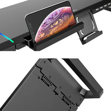 Load image into Gallery viewer, ICE COOREL T1 Monitor Increased Rack Foldable Laptop Stand With RGB Lighting &amp; 4xUSB Expansion Interface