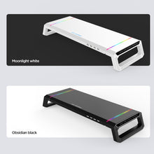Load image into Gallery viewer, ICE COOREL T1 Monitor Increased Rack Foldable Laptop Stand With RGB Lighting &amp; 4xUSB Expansion Interface
