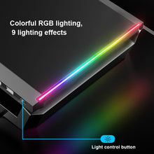 Load image into Gallery viewer, ICE COOREL T1 Monitor Increased Rack Foldable Laptop Stand With RGB Lighting &amp; 4xUSB Expansion Interface
