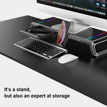 Load image into Gallery viewer, ICE COOREL T1 Monitor Increased Rack Foldable Laptop Stand With RGB Lighting &amp; 4xUSB Expansion Interface