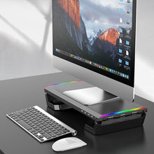 Load image into Gallery viewer, ICE COOREL T1 Monitor Increased Rack Foldable Laptop Stand With RGB Lighting &amp; 4xUSB Expansion Interface