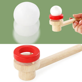 3 Sets Wooden Suspended Ball Blower Children Puzzle Parent-Child Game Toy