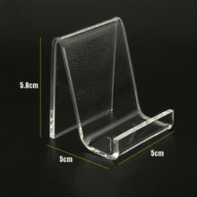 Load image into Gallery viewer, QH-040 10 PCS Acrylic Transparent Mobile Phone Display Stand