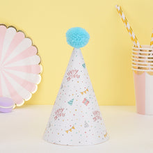 Load image into Gallery viewer, 20 PCS Cute Children Bronzing Birthday Hats Cake Baking Decoration Party Hats, Cats, Unicorn, Wave Point, Daisy, Happy Birthday, Star &amp; Moon Bronzing, Golden Ball Cap Happy Birthday, Golden Ball Cap 2 Monster, Golden Ball Cap Spaceman                  ...