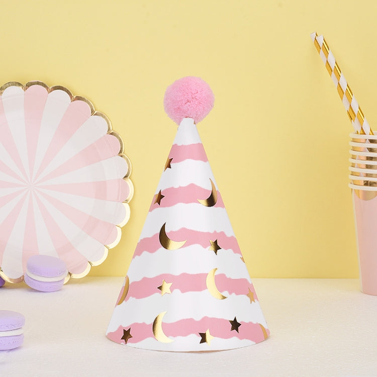 20 PCS Cute Children Bronzing Birthday Hats Cake Baking Decoration Party Hats, Cats, Unicorn, Wave Point, Daisy, Happy Birthday, Star & Moon Bronzing, Golden Ball Cap Happy Birthday, Golden Ball Cap 2 Monster, Golden Ball Cap Spaceman                  ...