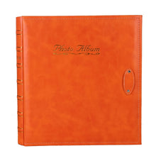 Load image into Gallery viewer, 6 inch 500 Sheets Interstitial PP Album PU Leather Retro Bronzing Cover Photo Album, Red, Yellow, Blue, Black, Beige, Orange, Dark Red