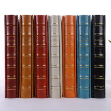 Load image into Gallery viewer, 6 inch 500 Sheets Interstitial PP Album PU Leather Retro Bronzing Cover Photo Album, Red, Yellow, Blue, Black, Beige, Orange, Dark Red