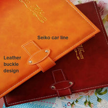 Load image into Gallery viewer, 6 inch 500 Sheets Interstitial PP Album PU Leather Retro Bronzing Cover Photo Album, Red, Yellow, Blue, Black, Beige, Orange, Dark Red