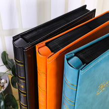 Load image into Gallery viewer, 6 inch 500 Sheets Interstitial PP Album PU Leather Retro Bronzing Cover Photo Album, Red, Yellow, Blue, Black, Beige, Orange, Dark Red