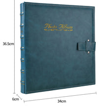 Load image into Gallery viewer, 6 inch 500 Sheets Interstitial PP Album PU Leather Retro Bronzing Cover Photo Album, Red, Yellow, Blue, Black, Beige, Orange, Dark Red