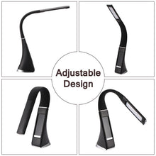 Load image into Gallery viewer, U2 5W 3-Level Dimmable LED Leather Texture Desk Lamp With Temperature/Clock/Calendar Display