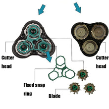 Load image into Gallery viewer, RQ11 Razor Head for Philips Shaver RQ1150/RQ1160/RQ1180/RQ1190/RQ1175