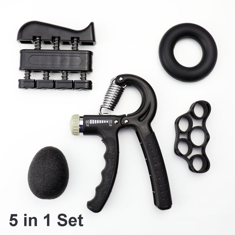 5 In 1 Counting Grip Device Fitness Adjustment Grip Device  Finger Trainer Set, 5 in 1