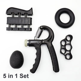 5 In 1 Counting Grip Device Fitness Adjustment Grip Device  Finger Trainer Set, 5 in 1