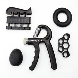 5 In 1 Counting Grip Device Fitness Adjustment Grip Device  Finger Trainer Set, 5 in 1