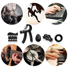 Load image into Gallery viewer, 5 In 1 Counting Grip Device Fitness Adjustment Grip Device  Finger Trainer Set, 5 in 1