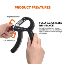 Load image into Gallery viewer, 5 In 1 Counting Grip Device Fitness Adjustment Grip Device  Finger Trainer Set, 5 in 1