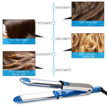 Load image into Gallery viewer, 2 in 1 Titanium Hair Straighter Curler Iron, EU, US, UK