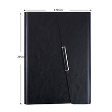 Load image into Gallery viewer, Business Notebook Imitation Leather PU Tri-Fold Loose-Leaf Notepad, A5