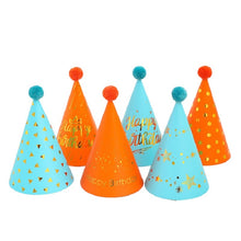 Load image into Gallery viewer, 20 PCS Sequined Fur Ball Birthday Hat Birthday Party Supplies Dress Up Paper Hat, No. 1, No. 2 Glitter, No. 3 Glitter, No. 4 Pure Gold, No. 7 Pink, No. 8 Pink, 1 Gem Green Flash Ball, 2 Gem Green Flash Ball, No. 3 Gem Green, 2 Love Horse Orange        ...