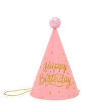 Load image into Gallery viewer, 20 PCS Sequined Fur Ball Birthday Hat Birthday Party Supplies Dress Up Paper Hat, No. 1, No. 2 Glitter, No. 3 Glitter, No. 4 Pure Gold, No. 7 Pink, No. 8 Pink, 1 Gem Green Flash Ball, 2 Gem Green Flash Ball, No. 3 Gem Green, 2 Love Horse Orange        ...