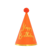 Load image into Gallery viewer, 20 PCS Sequined Fur Ball Birthday Hat Birthday Party Supplies Dress Up Paper Hat, No. 1, No. 2 Glitter, No. 3 Glitter, No. 4 Pure Gold, No. 7 Pink, No. 8 Pink, 1 Gem Green Flash Ball, 2 Gem Green Flash Ball, No. 3 Gem Green, 2 Love Horse Orange        ...