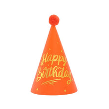Load image into Gallery viewer, 20 PCS Sequined Fur Ball Birthday Hat Birthday Party Supplies Dress Up Paper Hat, No. 1, No. 2 Glitter, No. 3 Glitter, No. 4 Pure Gold, No. 7 Pink, No. 8 Pink, 1 Gem Green Flash Ball, 2 Gem Green Flash Ball, No. 3 Gem Green, 2 Love Horse Orange        ...