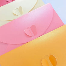 Load image into Gallery viewer, 10pcs Love Buckle Pearl Paper Hot Stamping Envelope Invitation Letter