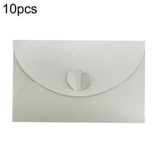 Load image into Gallery viewer, 10pcs Love Buckle Pearl Paper Hot Stamping Envelope Invitation Letter